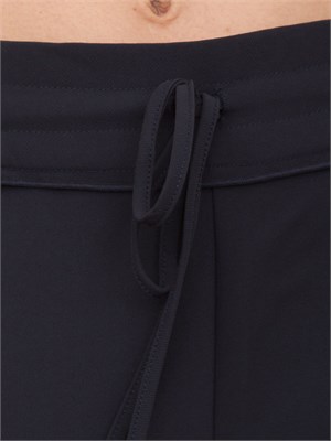 Pantaloni chino Nenette blu con coulisse in vita in DONNA