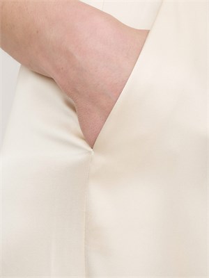 Pantaloni palazzo Fracomina raso beige in DONNA