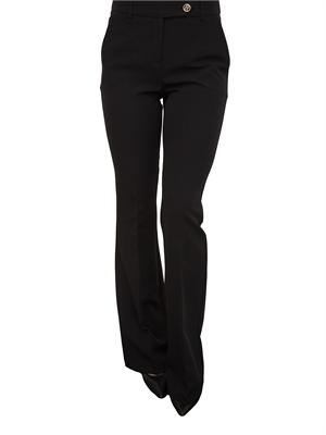 Pantaloni palazzo Fracomina vita alta nero in DONNA