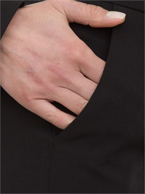 Pantaloni palazzo Fracomina vita alta nero in DONNA