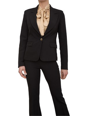 Giacca monopetto regular nera Fracomina in DONNA