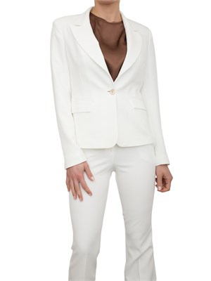 Giacca monopetto regular bianca Fracomina in DONNA