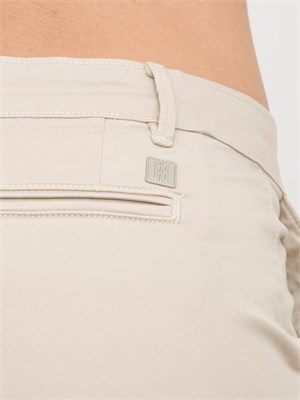 Pantalone chino in cotone Fracomina beige in DONNA