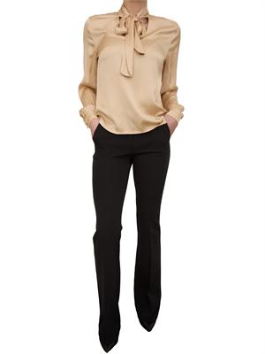 Blusa regular Fracomina raso beige manica corta in DONNA