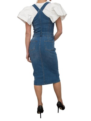 Abito aderente lungo in denim Fracomina in DONNA