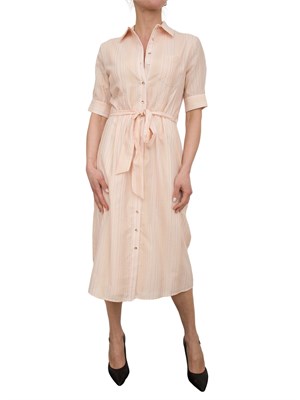 Abito rosa chemisier regular midi Fracomina in DONNA