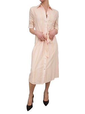 Abito rosa chemisier regular midi Fracomina in DONNA