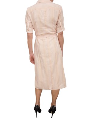 Abito rosa chemisier regular midi Fracomina in DONNA