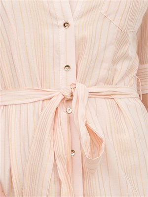 Abito rosa chemisier regular midi Fracomina in DONNA