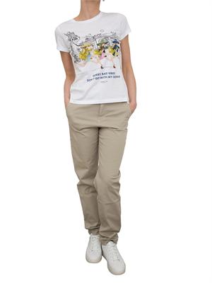 Pantalone chino Nenette cotone beige in DONNA