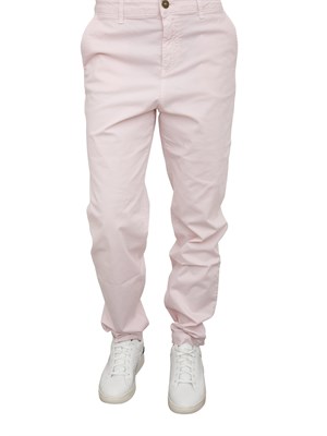 Pantalone chino Nenette cotone rosa cipria in DONNA
