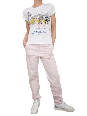 Pantalone chino Nenette cotone rosa cipria in DONNA