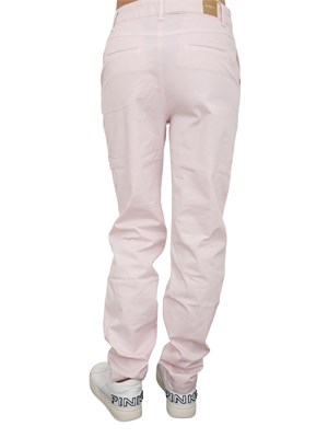 Pantalone chino Nenette cotone rosa cipria in DONNA