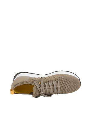 Sneaker Doucal's in tessuto tecnico e pelle sabbia in UOMO