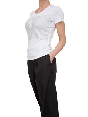 T-shirt con strass Fracomina bianco in DONNA
