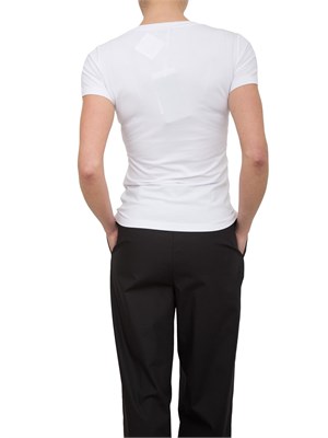 T-shirt con strass Fracomina bianco in DONNA