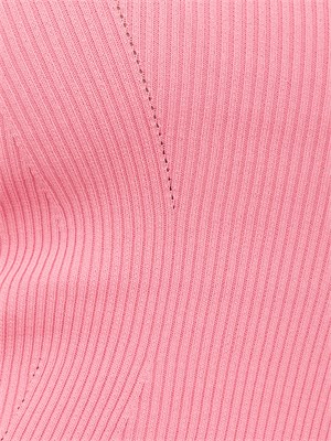 Canotta aderente Fracomina in maglia a costine rosa in DONNA