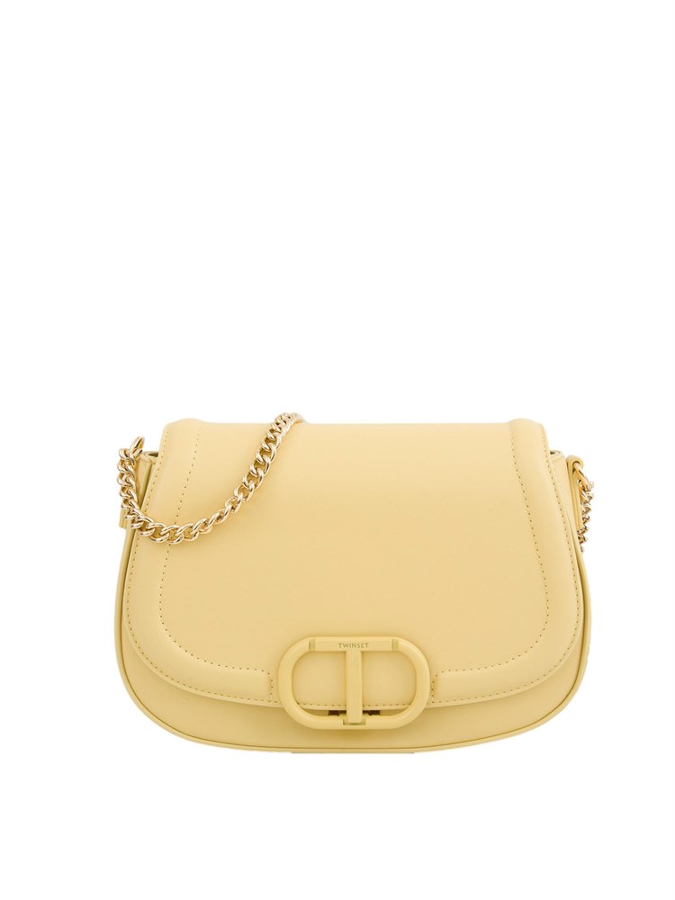 TWIN-SET Borsa a tracolla Twinset ‘Brera’ con apertura Oval T giallo