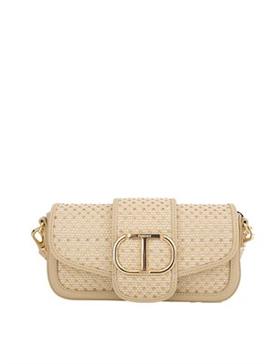 TWIN-SET Borsa a tracolla Twinset ‘Amie’ con paillettes beige in DONNA