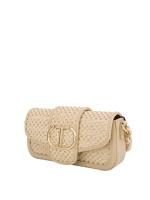 TWIN-SET Borsa a tracolla Twinset ‘Amie’ con paillettes beige in DONNA