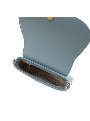 TWIN-SET Borsa a tracolla Twinset ‘Brera’ con apertura Oval T azzurro in DONNA