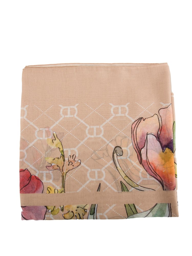 TWIN-SET Kefia beige Twinset multicolor fiori