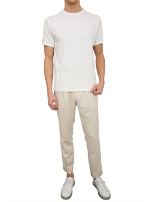 PEUTEREY T-shirt in piquet stretch di cotone e seta in UOMO