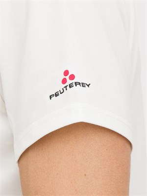 PEUTEREY T-shirt in piquet stretch di cotone e seta in UOMO