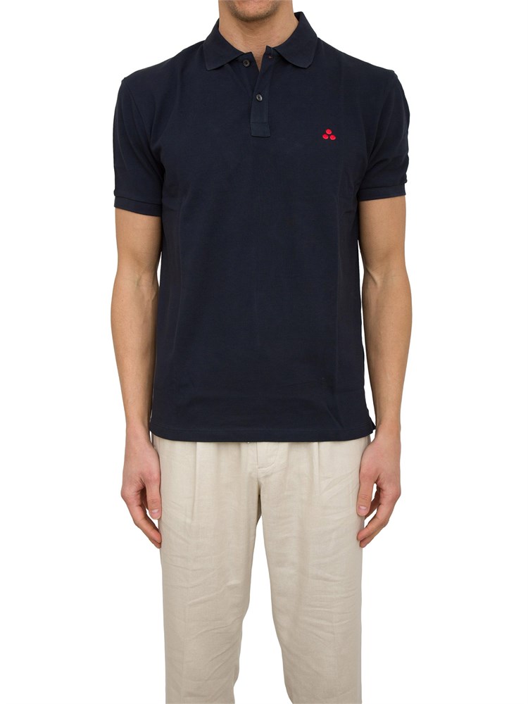 PEUTEREY Polo in cotone piqué con logo ricamato