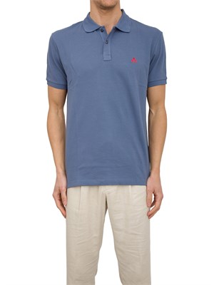 PEUTEREY Polo in cotone piqué con logo ricamato in UOMO