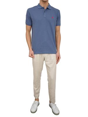 PEUTEREY Polo in cotone piqué con logo ricamato in UOMO