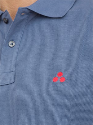 PEUTEREY Polo in cotone piqué con logo ricamato in UOMO