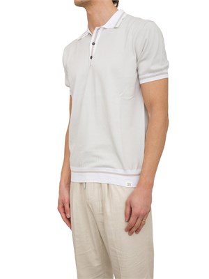 Polo grigia Peuterey in tricot di cotone con dettagli a contrasto in UOMO