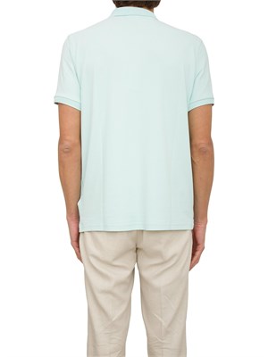 Polo acquamarina Peuterey in piqué di nylon stretch logo ricamo in UOMO