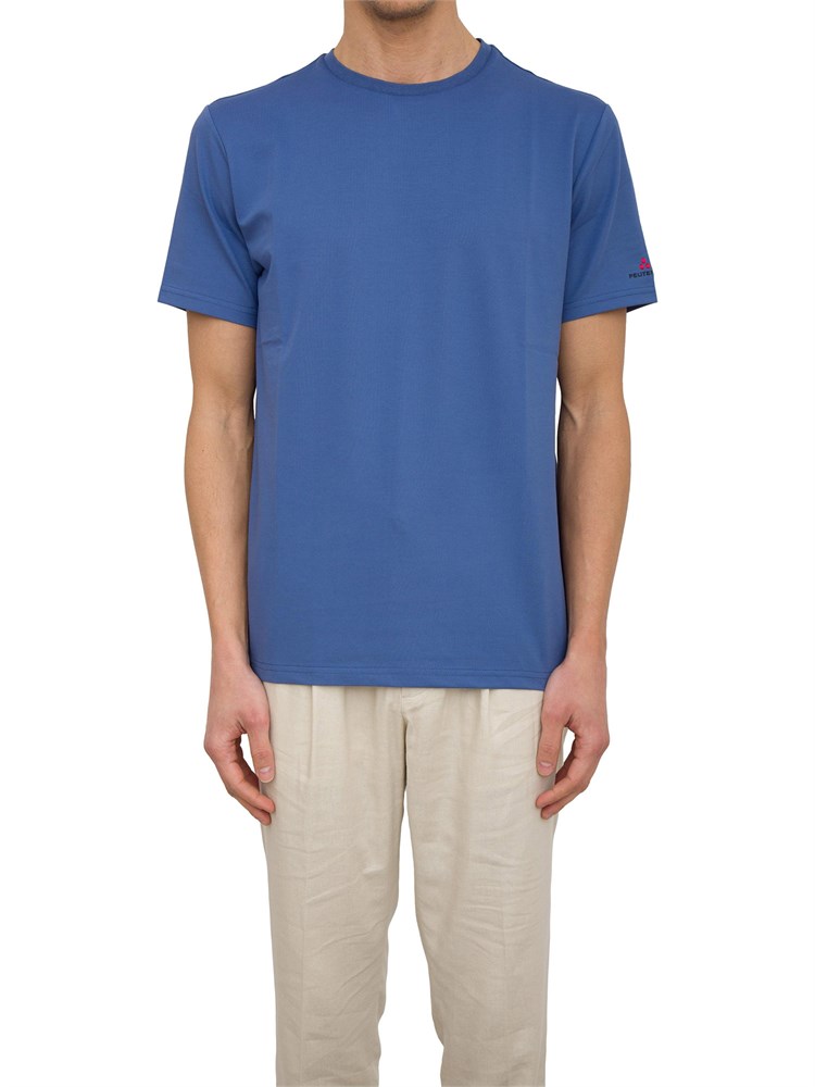 PEUTEREY T-shirt in piquet stretch di cotone e seta