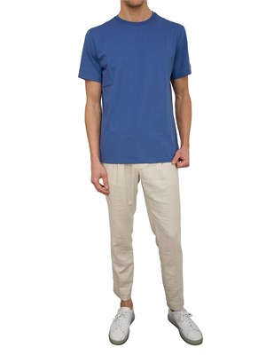 PEUTEREY T-shirt in piquet stretch di cotone e seta in UOMO