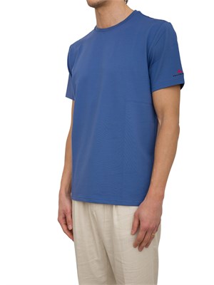 PEUTEREY T-shirt in piquet stretch di cotone e seta in UOMO