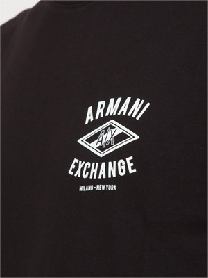 ARMANI EXCHANGE T-shirt regular fit con logo centrale in UOMO