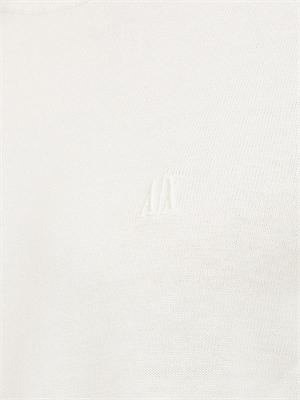 ARMANI EXCHANGE Maglia A.X. con logo ricamato bianco in UOMO