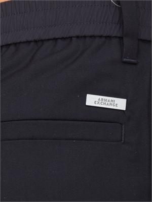ARMANI EXCHANGE Pantaloni slim fit in twill blu in UOMO