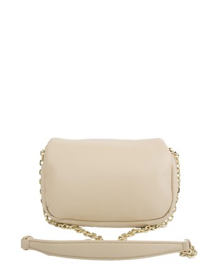 Borsa a tracolla Patrizia Pepe in pelle super soft beige in DONNA
