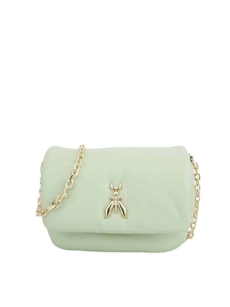Borsa a tracolla Patrizia Pepe in pelle super soft verde menta