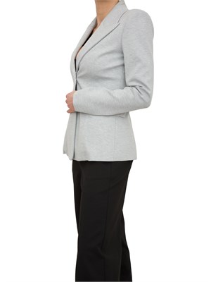 Giacca Patrizia Pepe grigio con ricamo Fly in DONNA