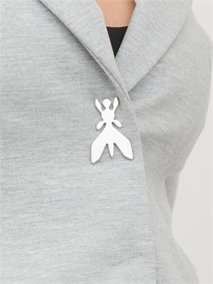 Giacca Patrizia Pepe grigio con ricamo Fly in DONNA