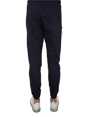 Pantalone tuta uomo blu C.P. Company in cotone con logo stampato in UOMO