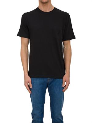 T-shirt girocollo Jacob Cohen in jersey di cotone nero in UOMO