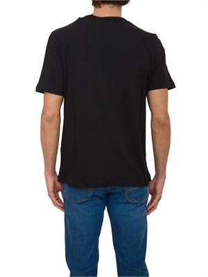 T-shirt girocollo Jacob Cohen in jersey di cotone nero in UOMO
