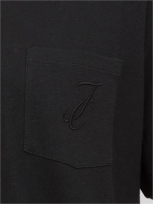 T-shirt girocollo Jacob Cohen in jersey di cotone nero in UOMO