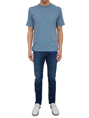 Jeans regular-slim Jacob Cohen modello Bard in denim comfort blu scuro in UOMO