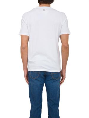 T-shirt girocollo Jacob Cohen in cotone bianco con stampa golf in UOMO